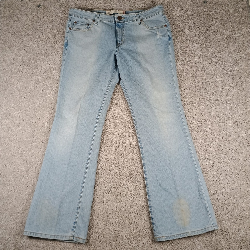 Levis Superlow Boot Cut Jeans Womens 15M Y2K 2004 Low Rise Light Wash Vintage